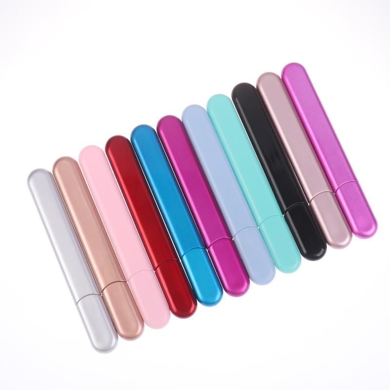 Glass Nail File With Case, Crystal Diamond Salon Best Beauty Nail Buffer For Natural And Acrylic Nail