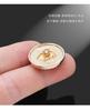 10PCS Flower Rose Gold Metal Buttons for Clothes Woman Coat Shirt Cuffs DIY Embroidery Sewing Accessories Sewing Buttons