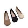 Fashion Casual Woman Shoe Tennis Female Soft Round Toe Knitting Flats Ladies' Footwear Slip-on Breathable Comfortable Dress Slip On Rubb