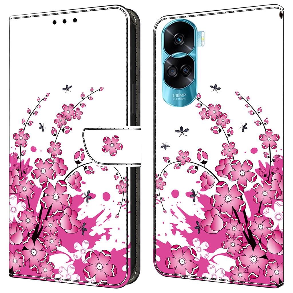 Für Honor 90 Lite 5G/X50i 5G Hüllen Magnetische Handyhülle Musterdruck Brieftasche Kratzfeste Handyhülle