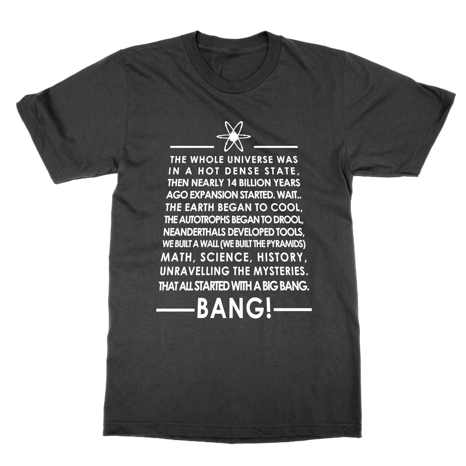 

Big Bang Theory Words Funny Geek Nerd T-Shirt Top Tee Gift S