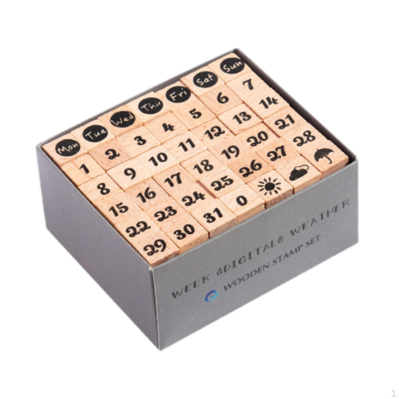 

42 шт. Деревянные штампы Художественные ремесла Ручная работа Легкий ретро-дизайн Креативный резиновый Style E