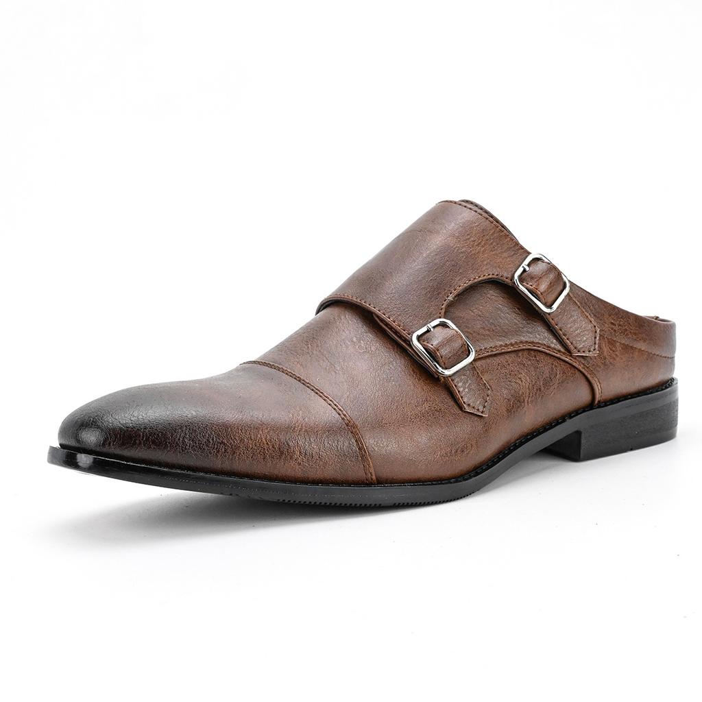 Fashion Designer Formal Slip on Men Dress Shoes New Classic Leather Oxfords for Wedding Party Business Flat Shoes Men's Loafers