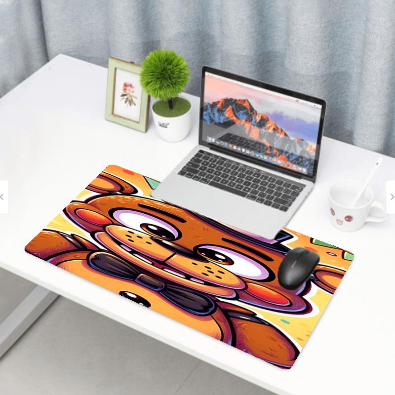 Five Nights at Freddy's Print Mouse Pad, Anti‑Slip Desktop keyboard Mat, for PC Laptop Gaming Working Daily Use, Cool Festival Surprise Gift