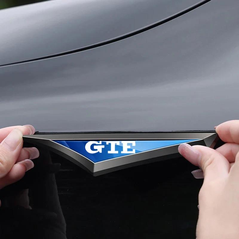2 Stück 3D Legierung Messer Emblem Auto Karosserie Seiten Tür Leiste Kotflügel Aufkleber Für Volkswagen VW GTE GTI Golf Rline Jetta Polo MK8 Scirocco