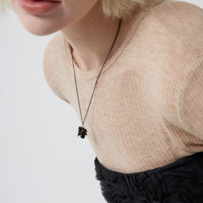 MERRYMOTIVE Black onyx berry necklace