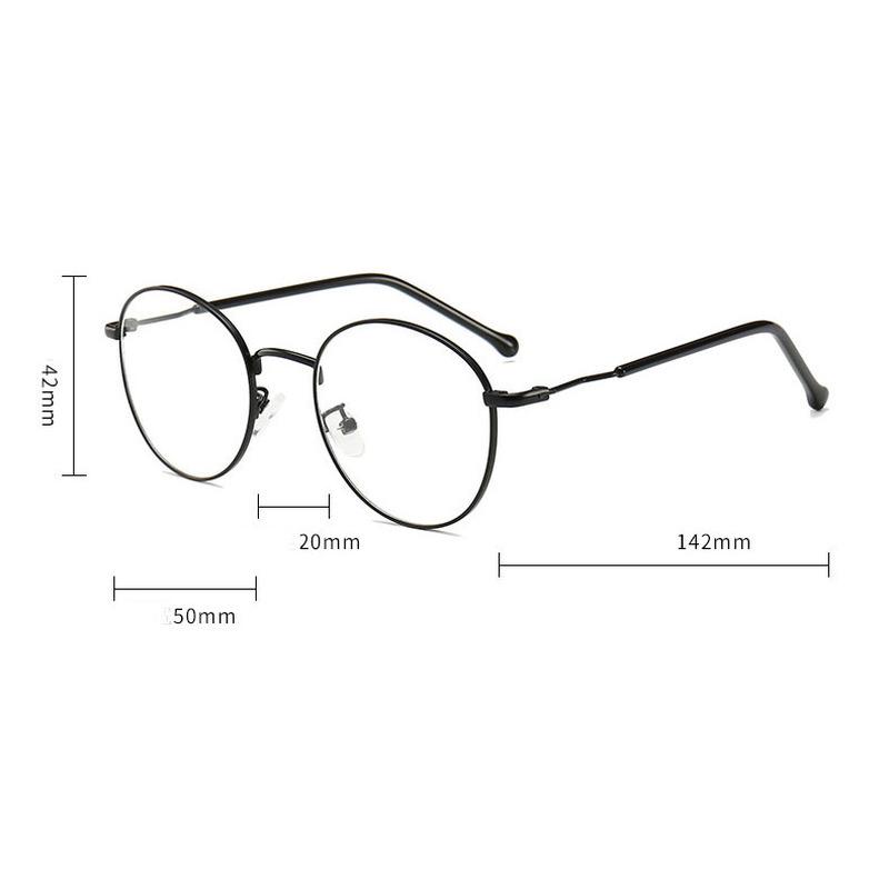 Frameless transparent flat mirror radiation protection Blu-ray glasses retro girls no degree Frameless transparent flat mirror radiation protection Blu-ray glasses retro girls no degree