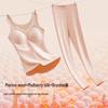 New Style Cashmere Silk Warm Underwear Set with Chest Pad for Middle School Girls: Autumn/Winter