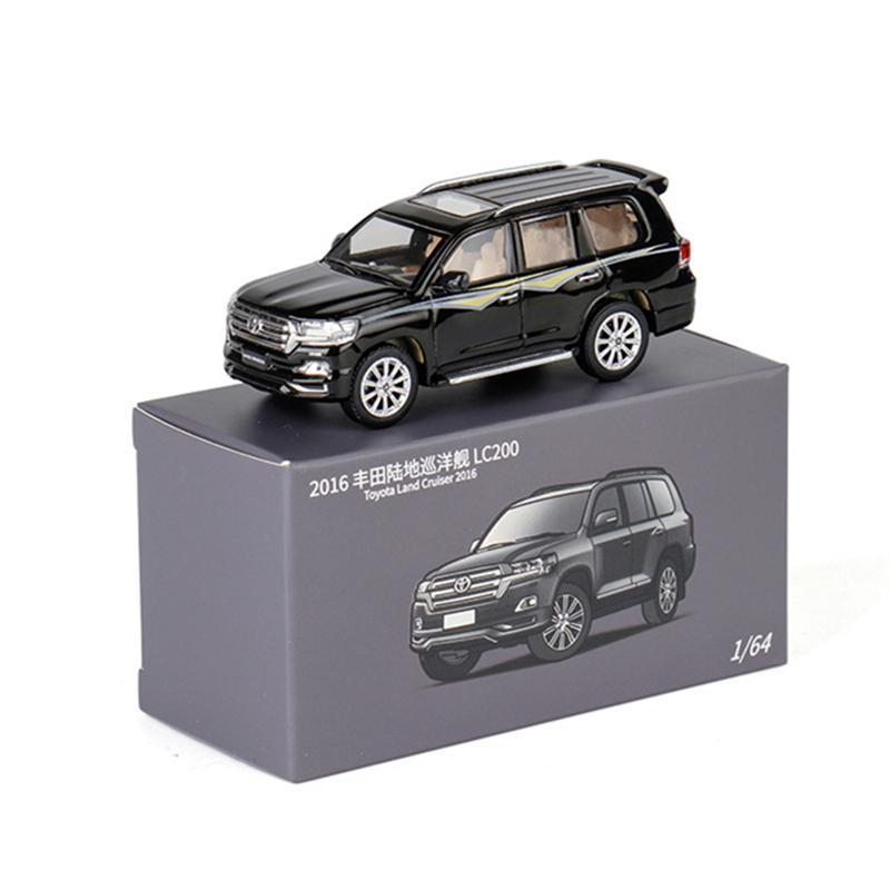 1/64 Toyotas Land Cruiser LC200 2016 SUV Alloy Car Model Diecast Metal Off-road Vehicles Car Model Miniature Scale Kids Toy Gift
