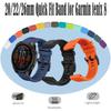 Cinturino a sgancio rapido per Garmin Fenix 8/7/7S/7X in silicone impermeabile/resistente al sudore per 20/22/26mm a sgancio rapido