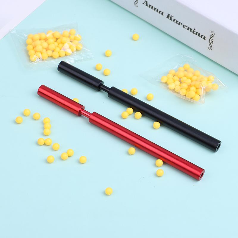 Soft Pinball Launcher Alloy Crackling Tube Safe And Soft Pinball Shoot Game Aluminum Alloy Simulation Ball Shooter
