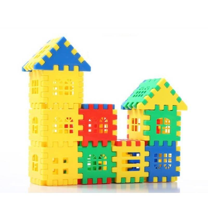 Big Chunky House Building Blocks Toy For 3-6 Year Old Girls And Boys 50-100 Pieces