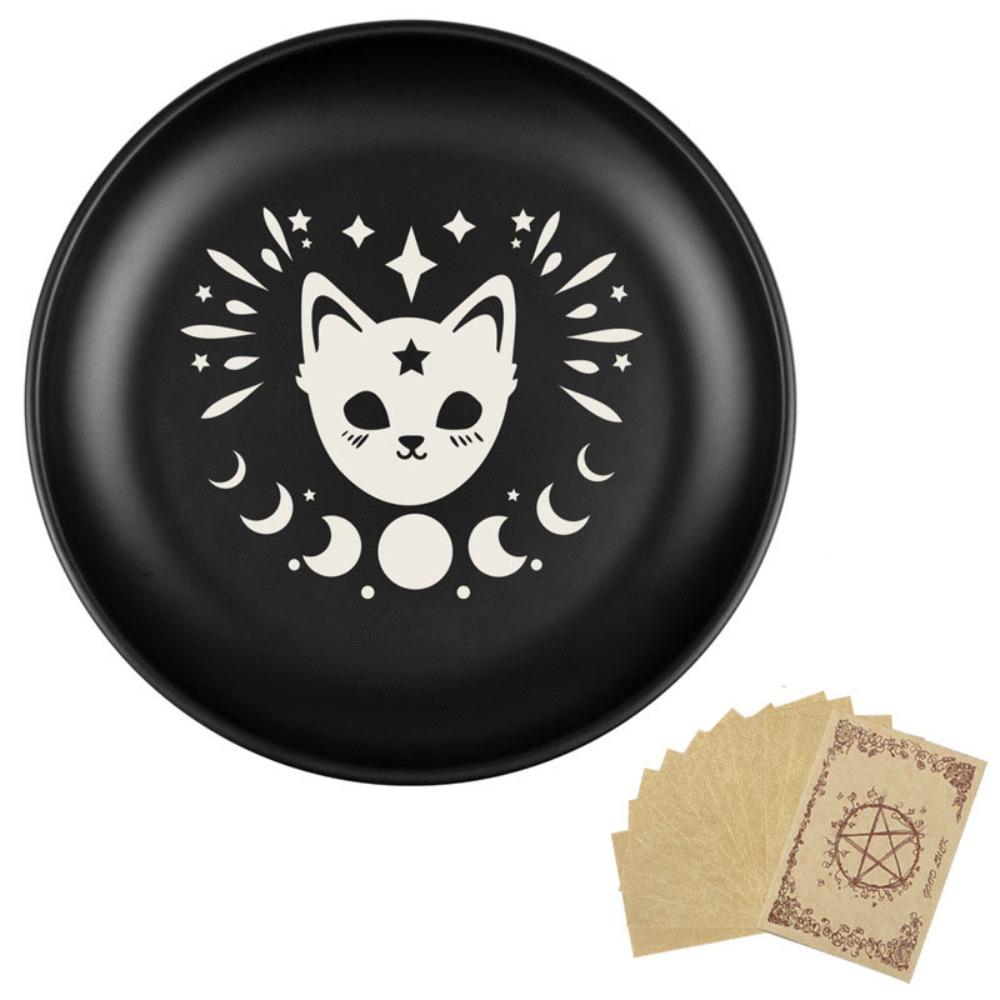 

Поднос для гадания из нержавеющей стали 5,5 дюймов, поднос для медитативного алтаря, декоративное блюдо для украшений, еда Style A