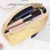 Handheld PU Leather Makeup Bag Versatile Make Up Pouch Cosmetic Travel Organizer