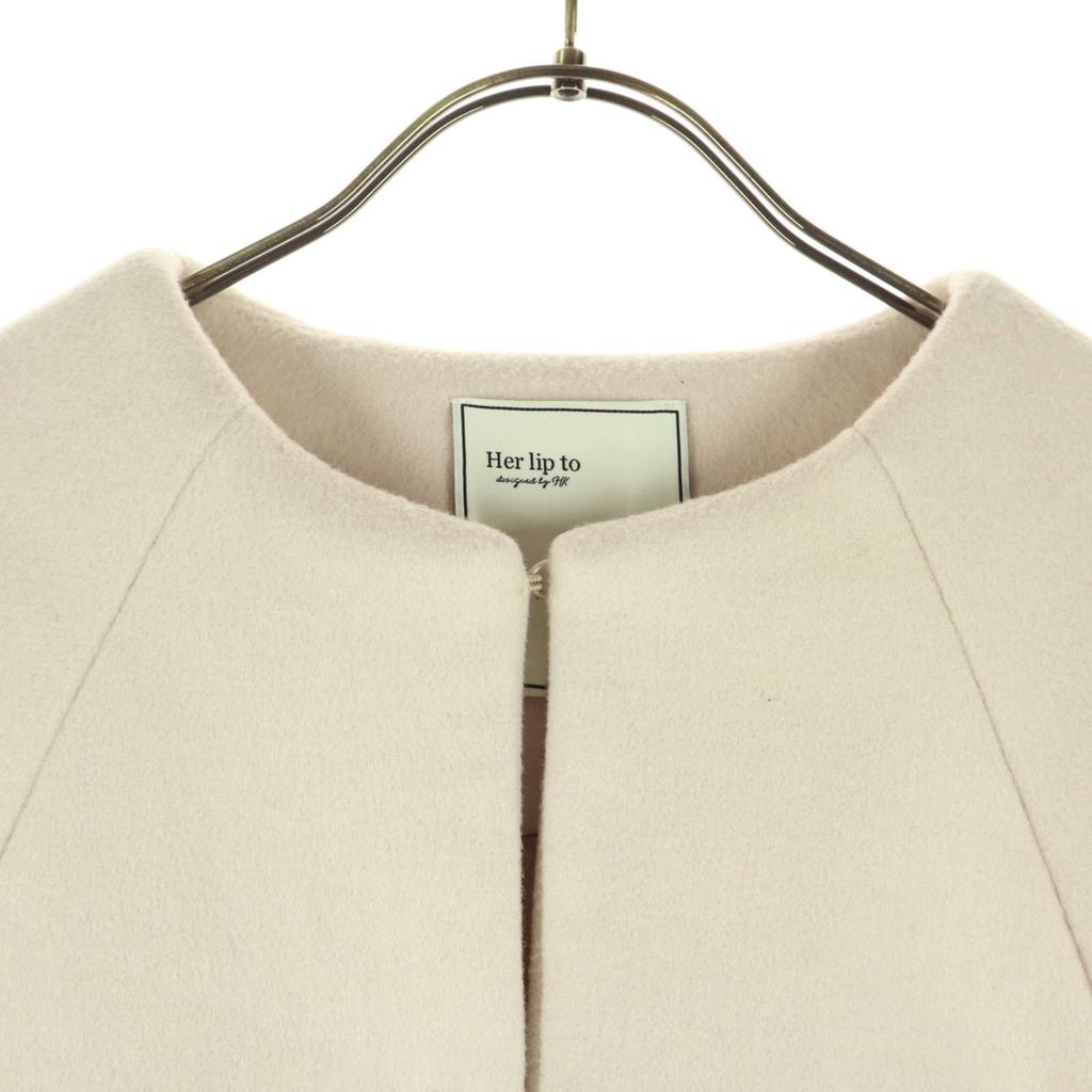 Her lip to Long sleeve No color jacket M pink Short length Women Used