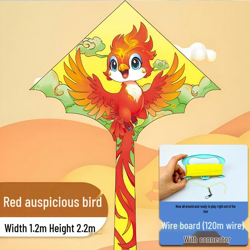 

2026 Auspicious Fire Phoenix Kite: 1.5m Adult & Child Large Weifang Bird Kite