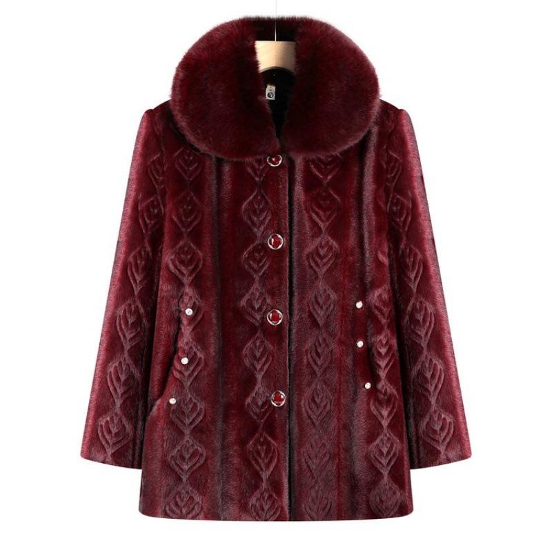 Winter Mink Jacket Women's Fleece Thickened Padded Jacket Padded Jacket Padded Jacket