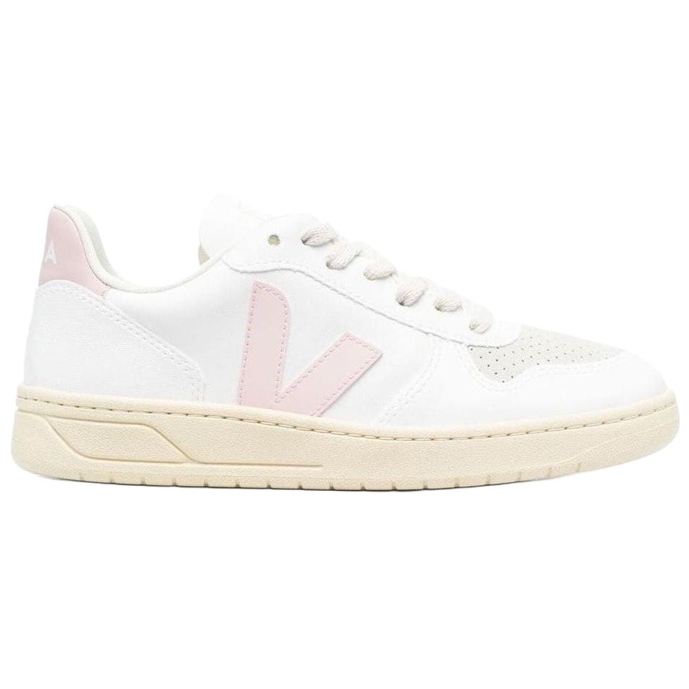 Veja V-12 Leder Weiß Rosa (Damen) Damen Sneaker VX0703131
