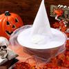 White Witch Hat For Halloween Wide Brim Party Top Hat Women Gothic Witch Hat Cosplay Costume Night Club Female Headdress