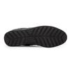 Men's PIERRE CARDIN Black Leather City Sneakers with Black Laces