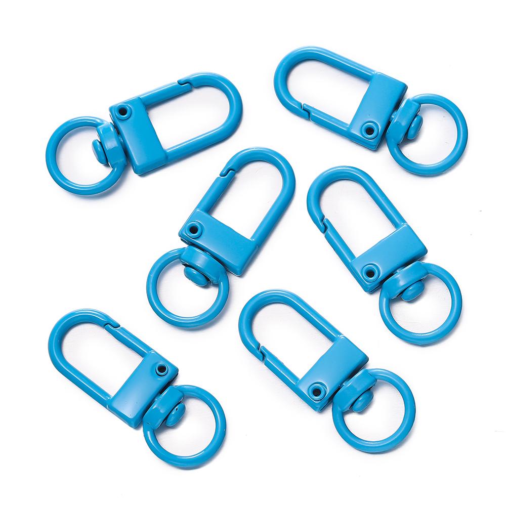 10pcs/Lot High Quality Colorful Alloy Snap Lobster Clasp Hooks Keychain Findings for DIY Key Chain Necklace Bracelet Supplies