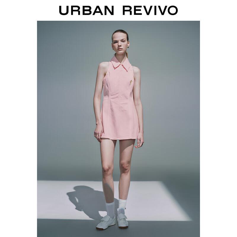 

UR 2025 Summer Women s Metal Trim Casual A-Line Short Dress M