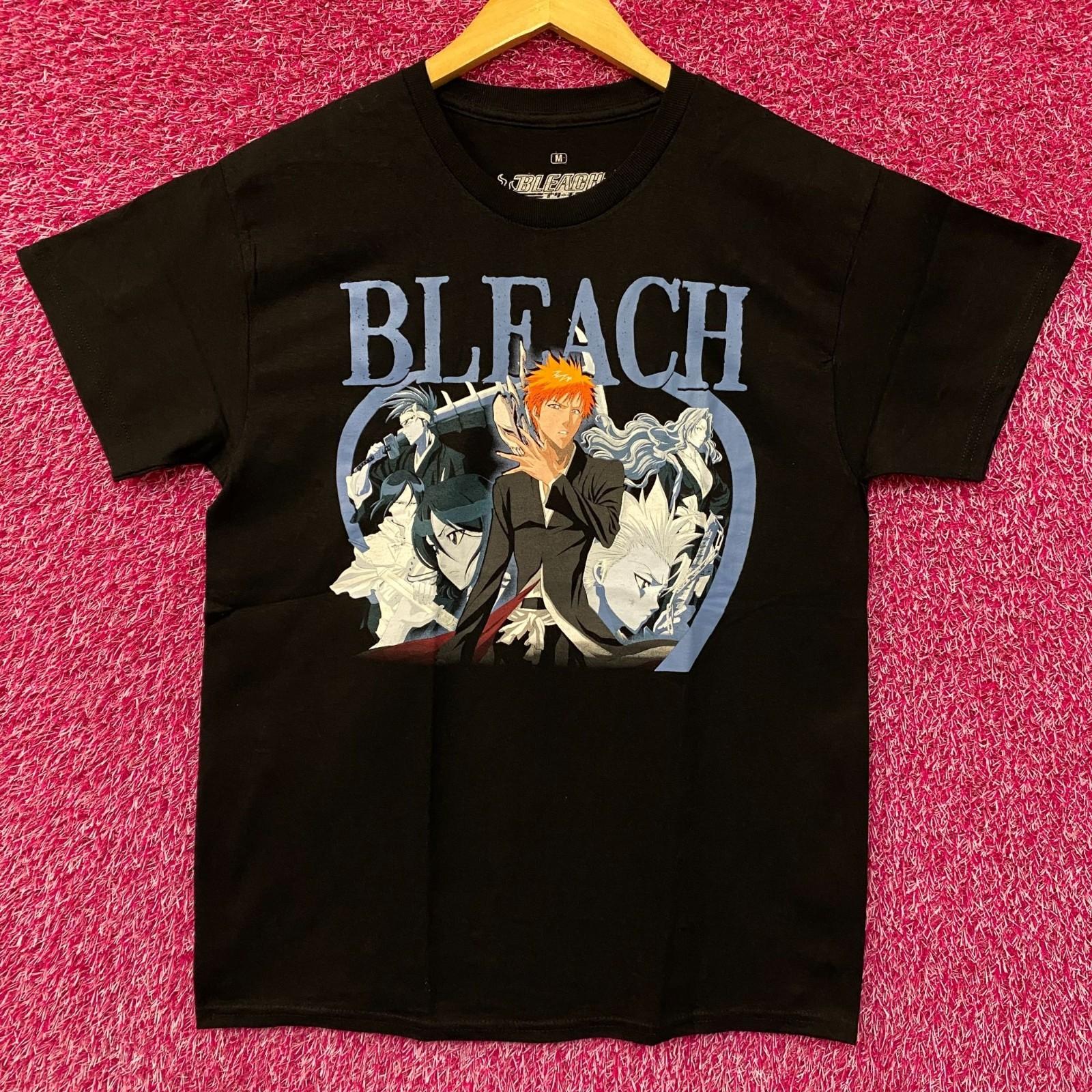 Bleach Ichigo Kurosaki Bankai and Hollow Mask Anime Graphic Design T-Shirt M M