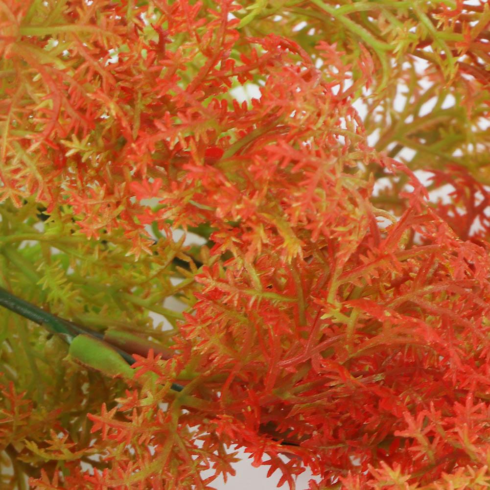Artificial Leaves Plastic Seaweed Simulated Plant Home House Garden Decor(Orange Seaweed)