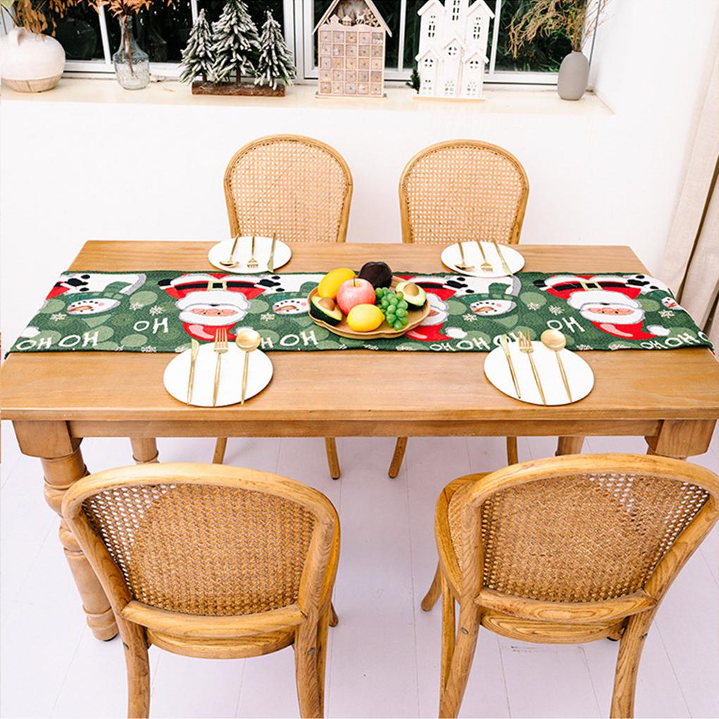 Xmas Tablecloth Festival Rectangular Table Runner Dress Desktop Party Decorations Wedding Party Background New Adornment