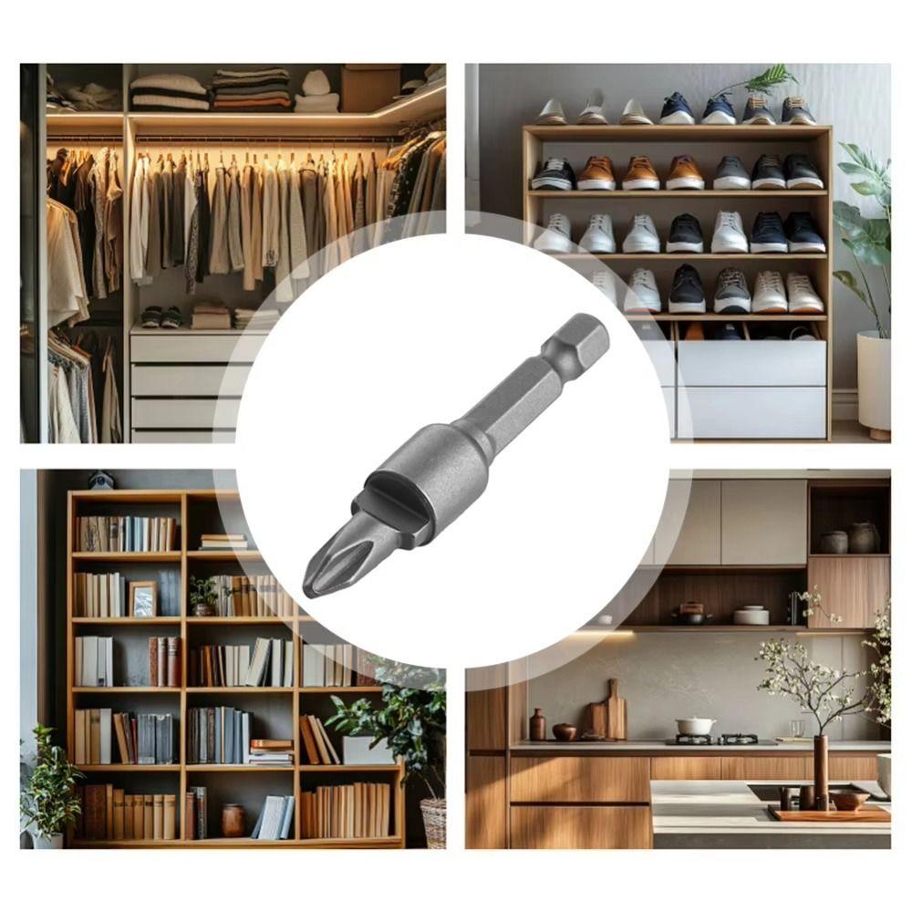 2 PCS Steel Special Batch Head Invisible A-buckle Connector Accessories Screwdriver Bit  Power Tool