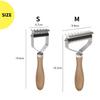 Pet for Dogs and Hair Tangle Shedding Stainless Suitable for Long and Short Size NYANDELMO Double-sided Comb, 1pc, Cats, Remover, Brush, Steel, Hair,