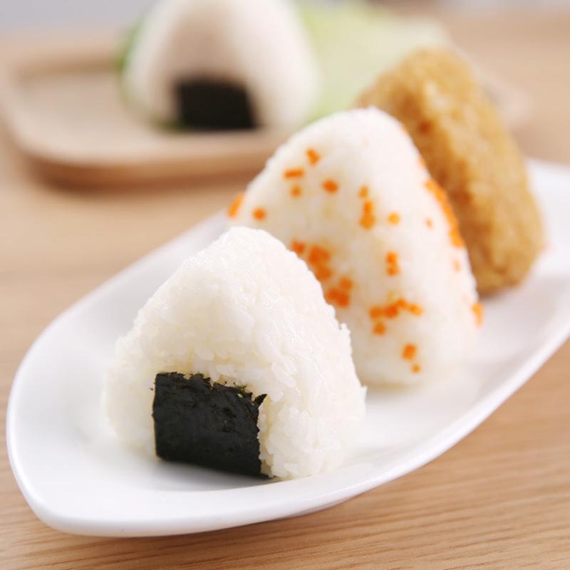 2Pcs Diy Yellow Sushi Mold Onigiri Rice Ball Food Press Triangular Sushi Maker Mold Japanese Home Kitchen Bento Accessories Tool