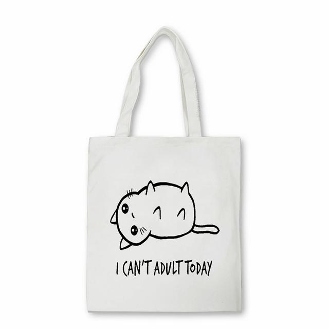 

Сумка для покупок Cat Bolsa Compra Plegable Женская сумка-шоппер Bolso Сумка для покупок Сумка-тоут Многоразовая сетка Ecobag Cabas 24*26cm