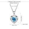 Ocean Eternal Heart Pendant Necklace for Women - Simple, Fashionable, Versatile Clavicle Jewelry