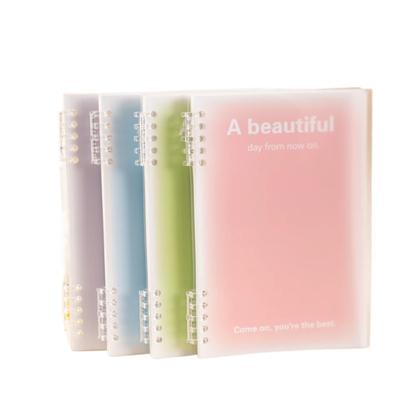 A5 B5 Bağlayıcı Defter Gevşek Yaprak 60 Sayfa Hediyelerle Çizgi Kawaii Kore Kırtasiye Okul Malzemeleri Not Defterleri Öğrenciler Yazıyor