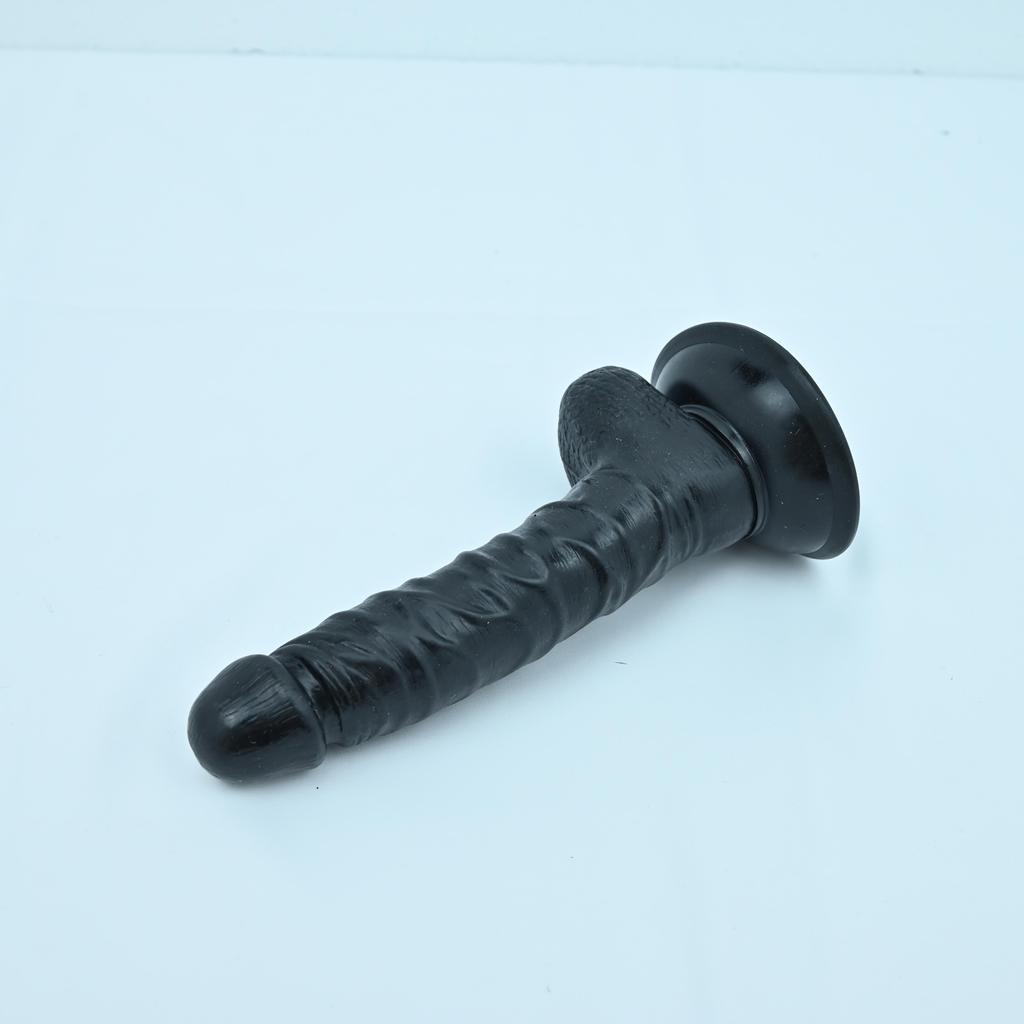 Sex Machine Attachment ROUGH BEAST 8.27" Black/Flesh Dildo for Masturbation Machine