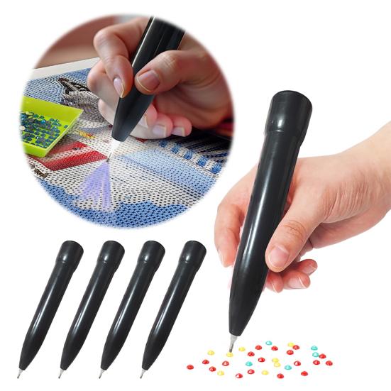 Electric Diamond Art Pen Vacuum Rhinestone Placement Pen Wireless Wax-Free Diamond Art Tool for DIY Projects Crafting Precision