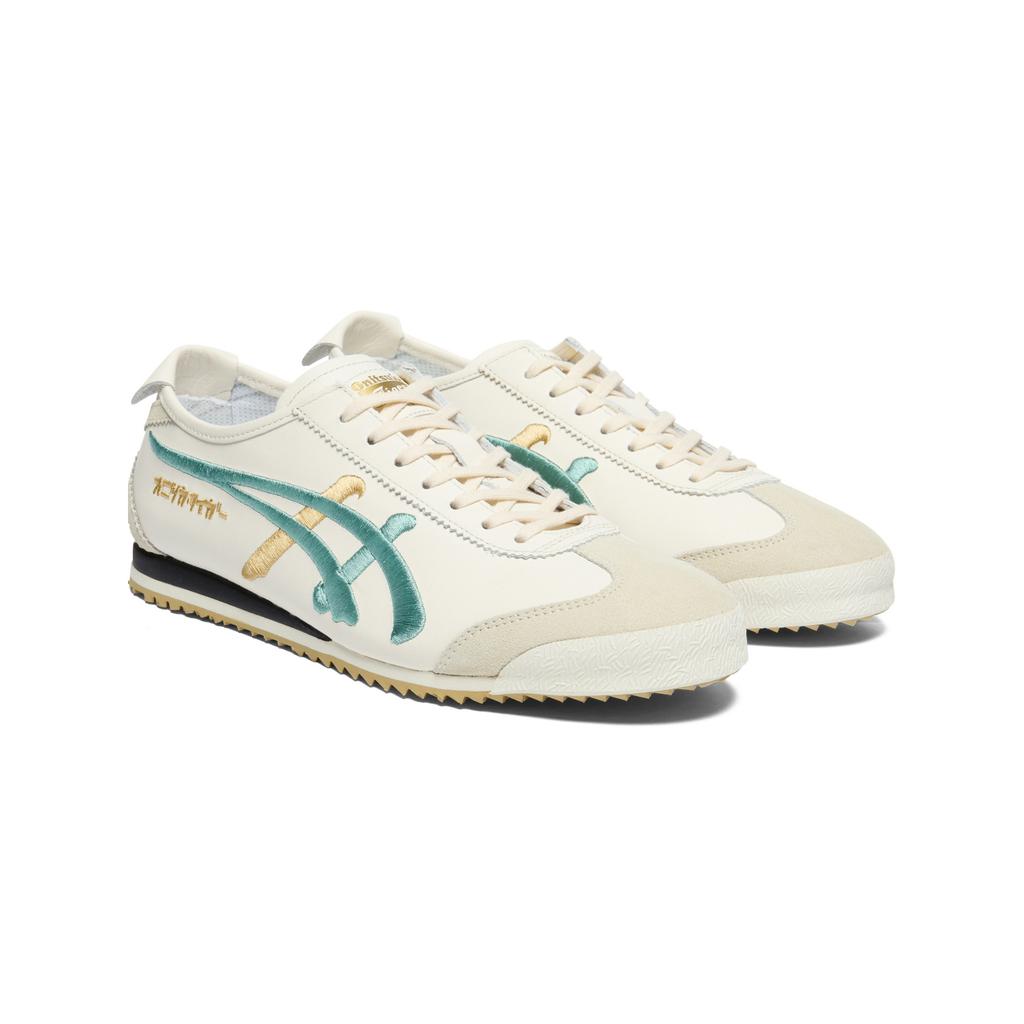 ONITSUKA TIGER Mexico 66 Nm Comfortable Fit Low-Top Lifestyle Sneakers Unisex Sneakers Off-White Green 1183C320-104