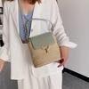 SCIONE Small Small Bag Women's Straw Woven Bag Wild Chain Single Shoulder Messenger Bag