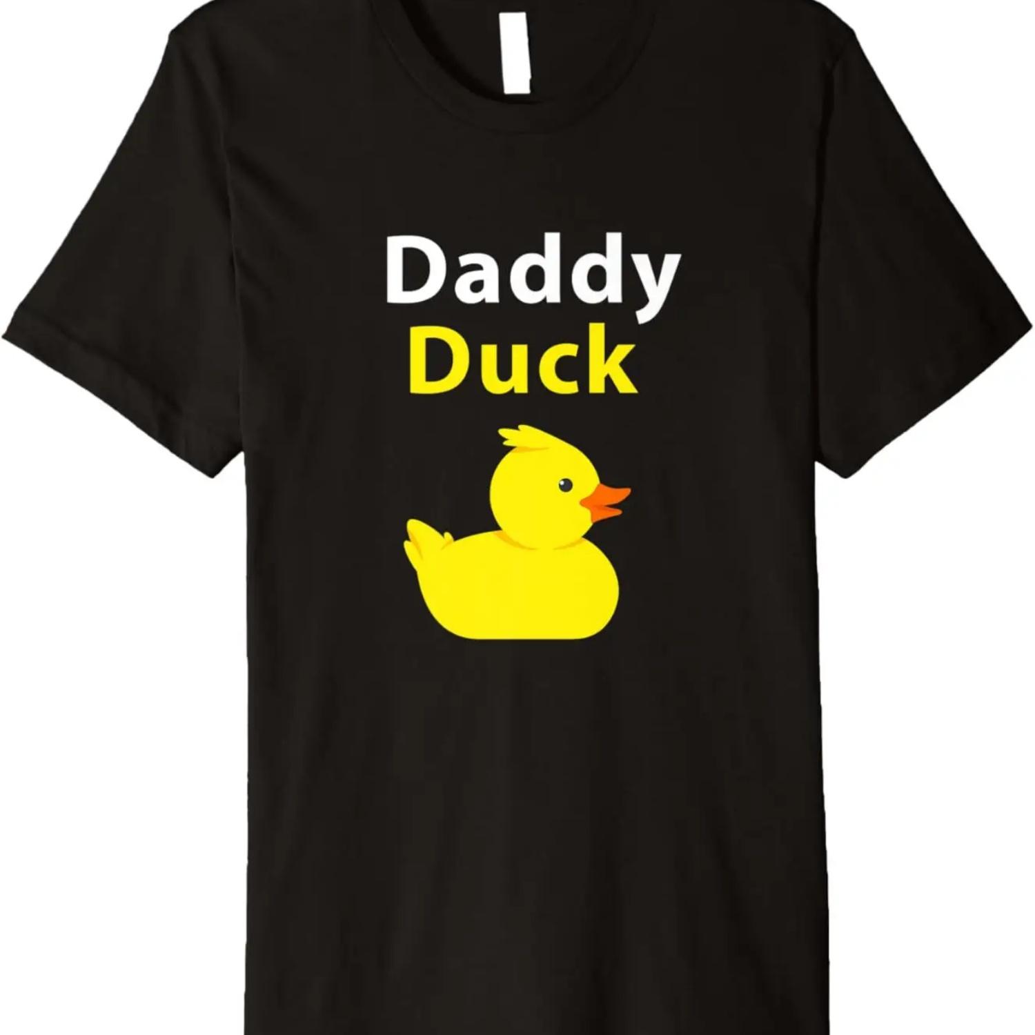 Смешная утка-папа Резиновая уточка Премиум футболка S