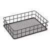 Minimalist Iron Art Desktop Organizer - Snack & Cosmetic Storage Basket