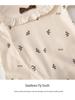 Newborn Baby Girl Onesie - Pure Cotton Spring/Autumn Full Moon Romper - 100 Days Stylish Outerwear
