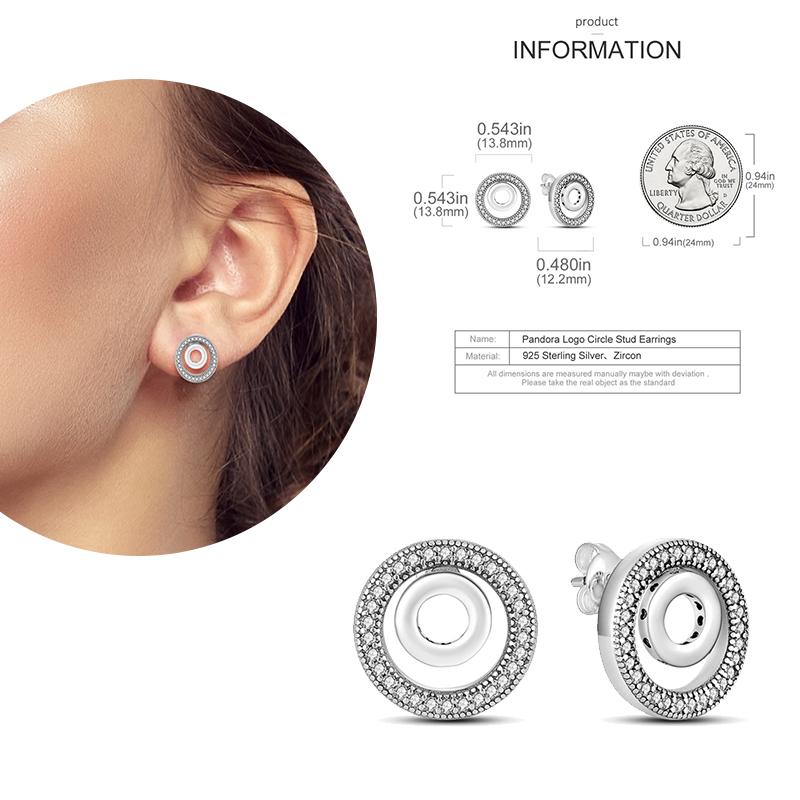 NEW Round Original CZ Hoop Earrings Heart U Shape Moon Star Unicorn Earring for Women Party Engagement Jewelry Gift
