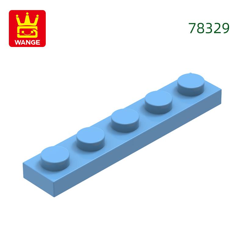 Non-Toxic 124Pcs/Lot Plate 1X5 Holes Block Moc Color Accessories Compatible With 78329 Brick Diy Children Toy Assembly Parts