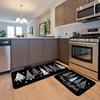 1 Pièce Tapis de Cuisine Anti-Fatigue, Imprimé Arbre de Noël Imperméable Antidérapant Épais Rembourré Tapis de Cuisine Confort Robuste Tapis de Station Debout pour Cuisine