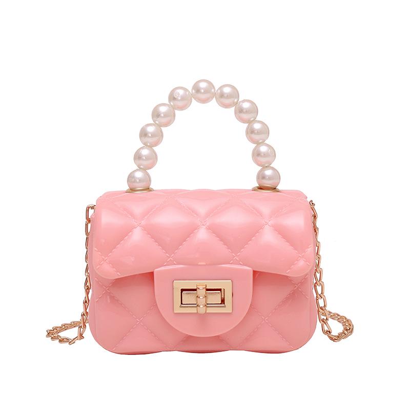 2023 Pearl Chain Jelly Handbag - Fashionable Ladies' Small Bag