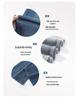 Women's Micro-Flared High-Waisted Jeans: 2025 Spring Style, Non-Clingy, Wide-Leg, Loose Fit, Blue
