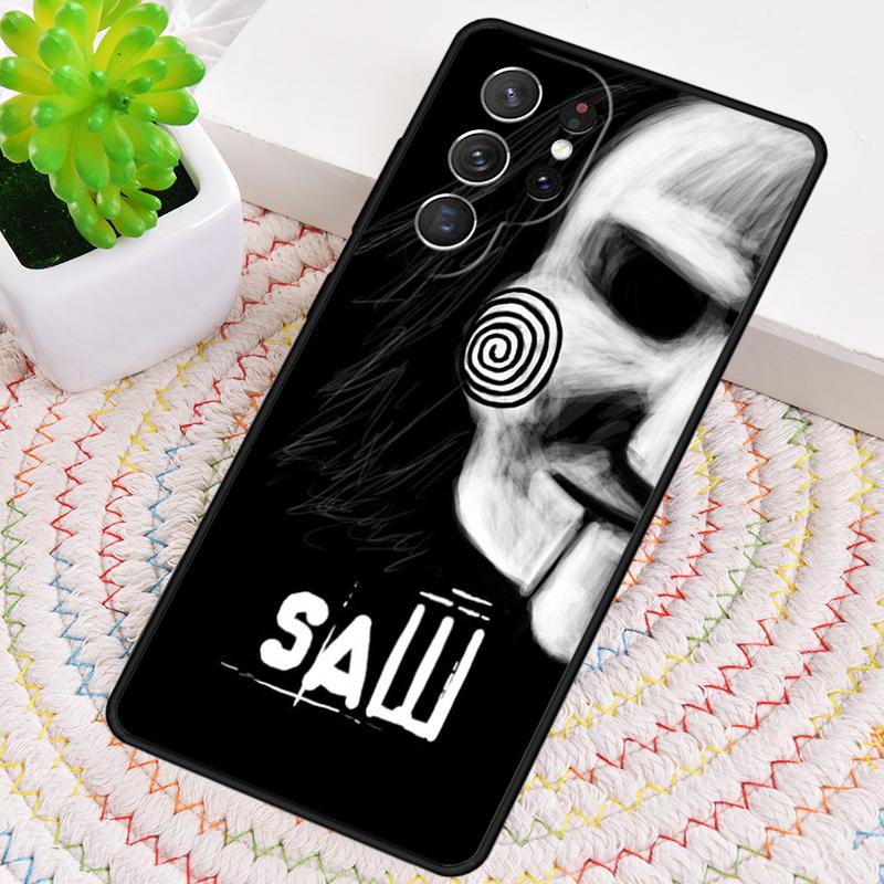 Saw Jigsaw Puppet TPU Phone Case For Samsung Galaxy note 10 pro S26 S25 S24 S23 S22 Ultra Plus S21 FE S20 Shockproof Cover