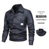 New leather jacket male adolescent student slim trend handsome casual jacket lapel leather jacket