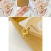 Elegant Vietnamese Gold Plated Six Pointed Star Ring For Women Adjustable Fashion Jewelry